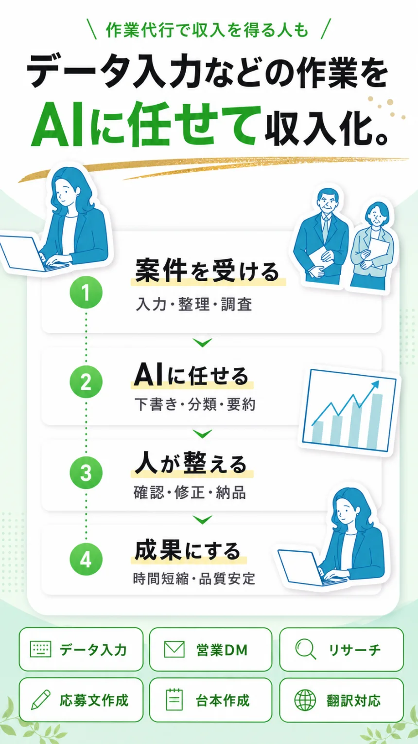 AIを使った作業代行の収入化